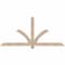 Ekena Millwork Redmond Smooth Timber Gable Bracket, Douglas Fir, 72"W x 33"H x 3 1/2"D x 3 1/2"F, 11/12 Pitch GBW072X33X0404RED00SDF - alternate 1